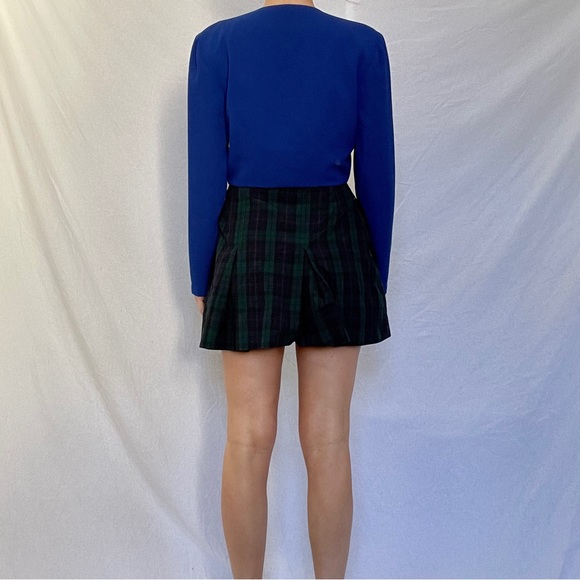 Vintage 80s cobalt blue bolero blazer - Picture 3 of 3